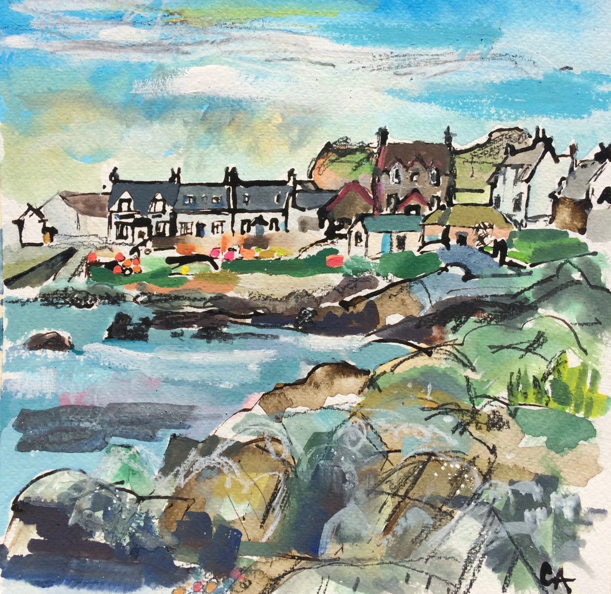 CA064 Clare Arbuthnott, Village Street, Iona