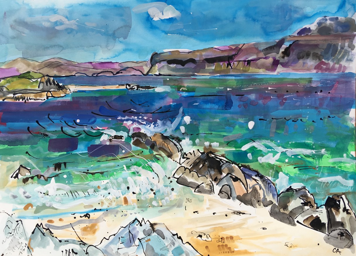 CA078 Clare Arbuthnott 'Windy Day, Iona'
